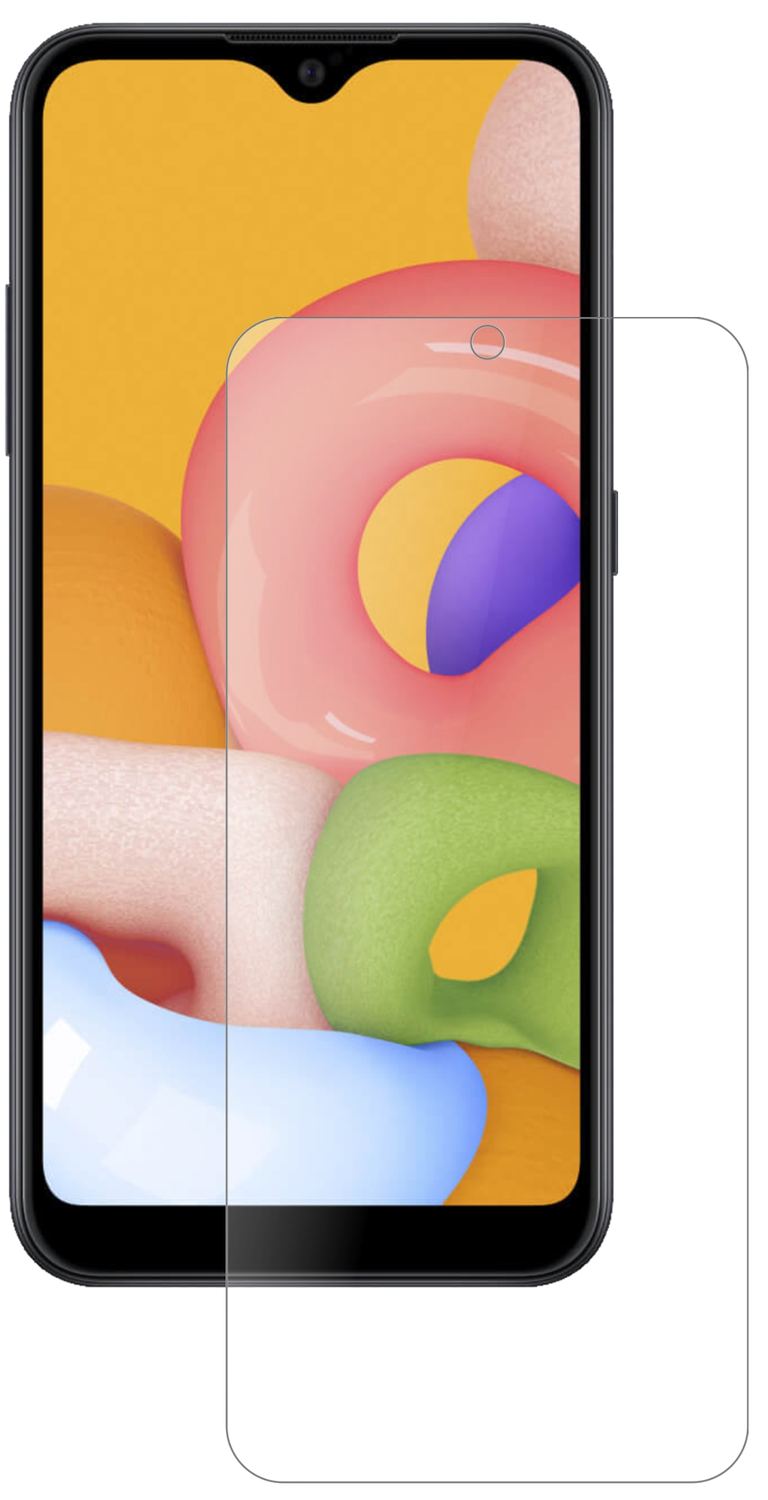 2x 9H Schutzfolie matt für Samsung Galaxy A01 Panz (2)