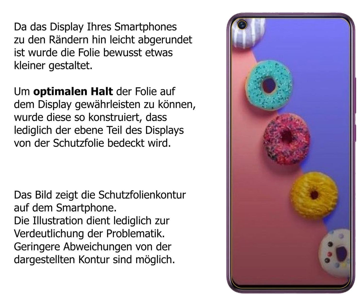Blickschutzfolie für Infinix S5 Lite matt Schutzfo (5)
