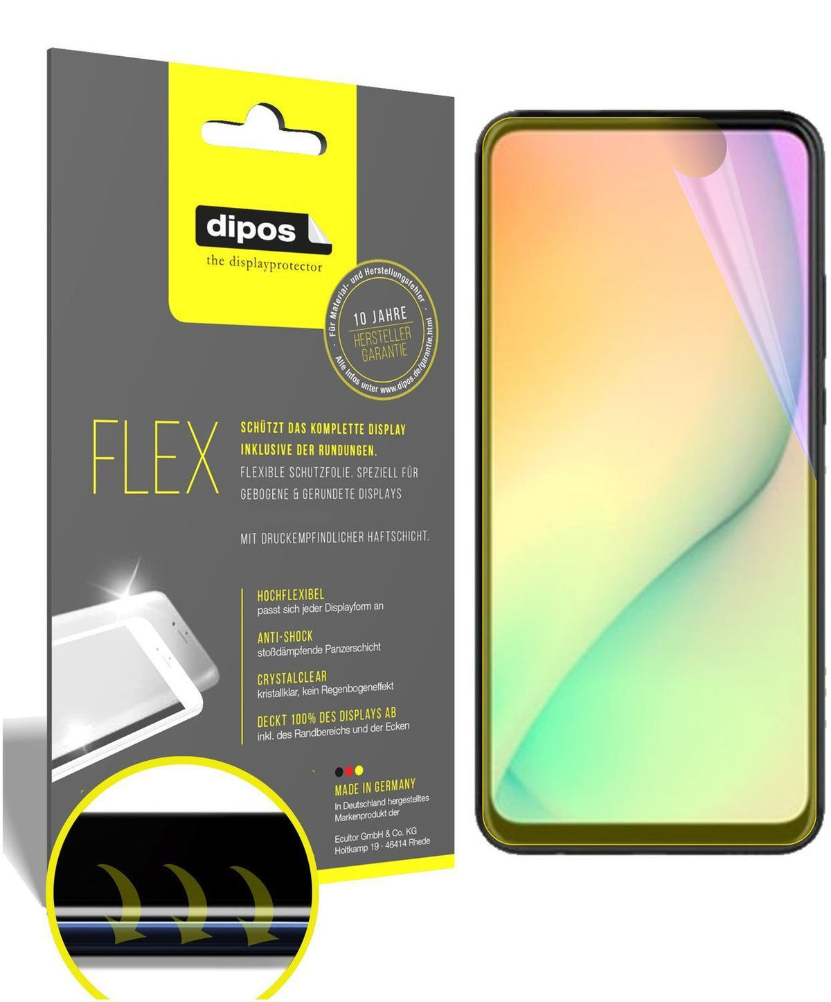 2x 3D Full Cover Schutzfolie für Huawei Enjoy 10 P (1)