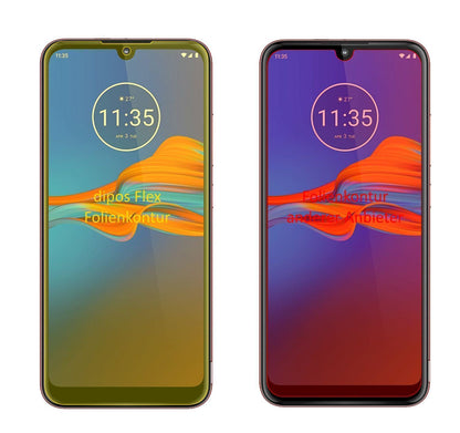 3x 3D Full Cover Schutzfolie für Motorola Moto E6  (2)