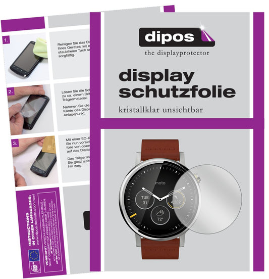 1x Schutzfolie klar für Motorola Moto 360 (2019) D (1)