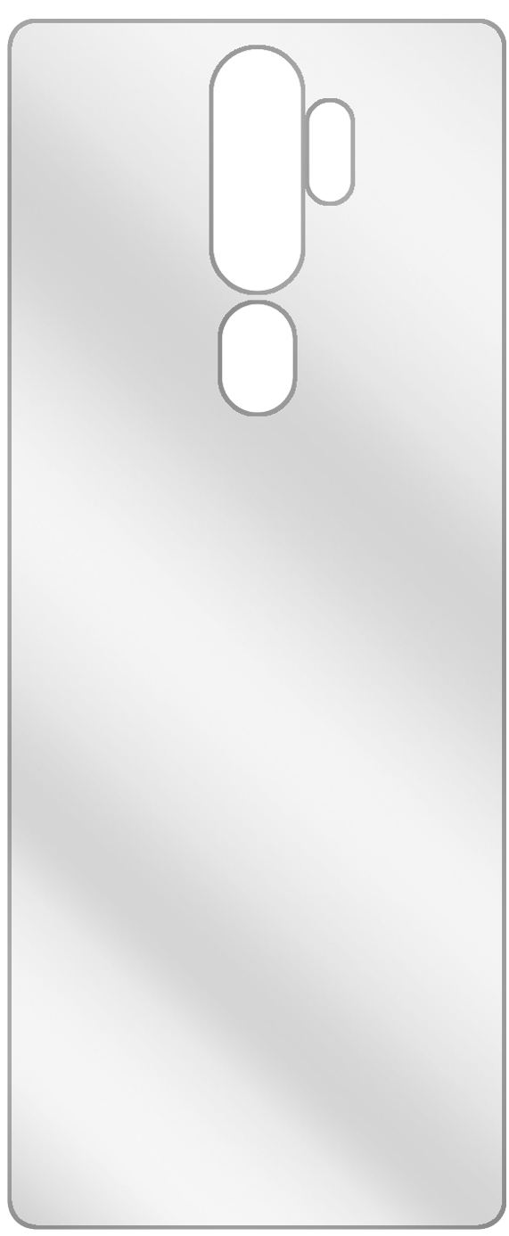 2x Schutzfolie klar für Oppo A11 Rückseite Display (3)