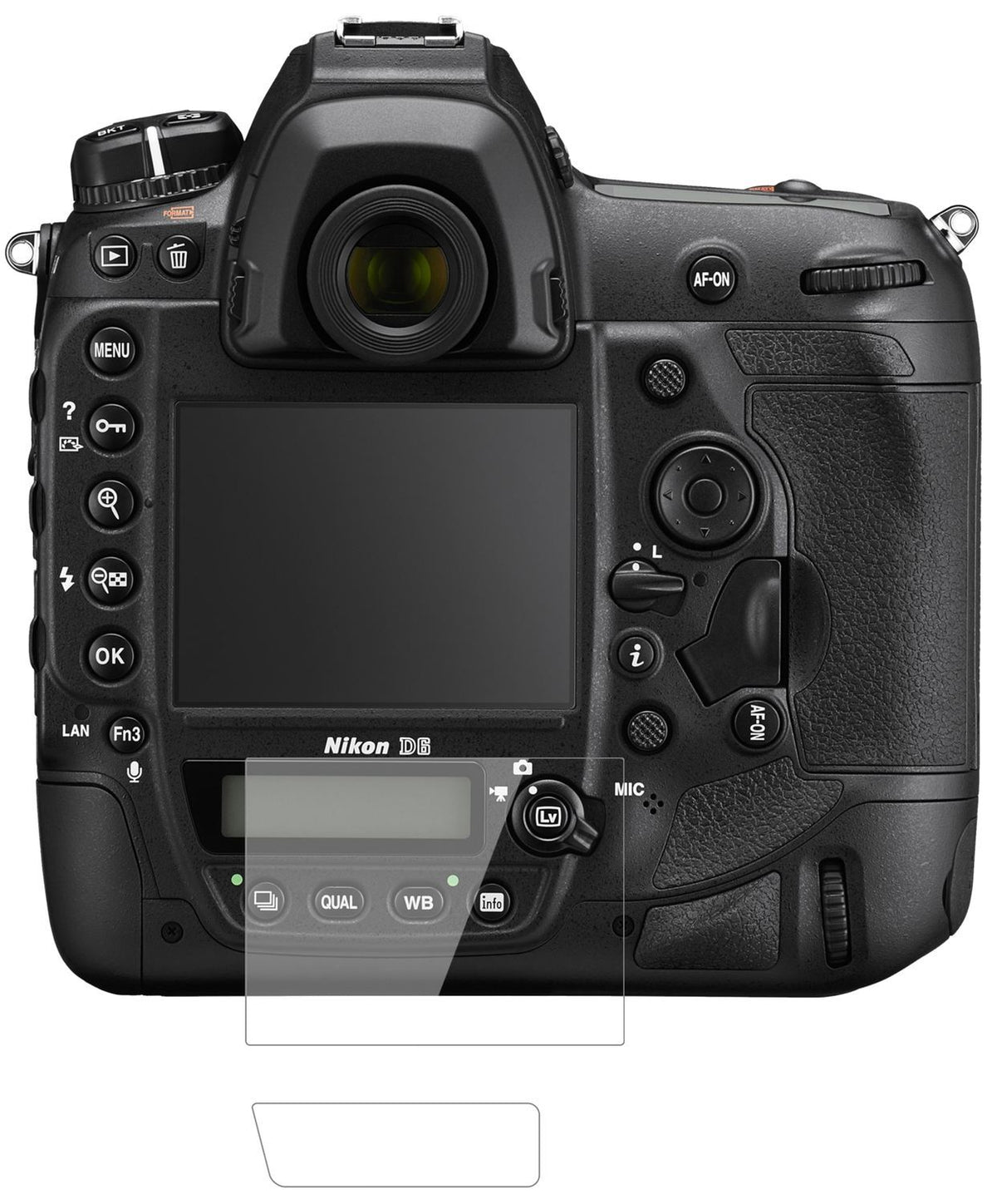 2x 9H Schutzfolie für Nikon D6 Panzerfolie (2)