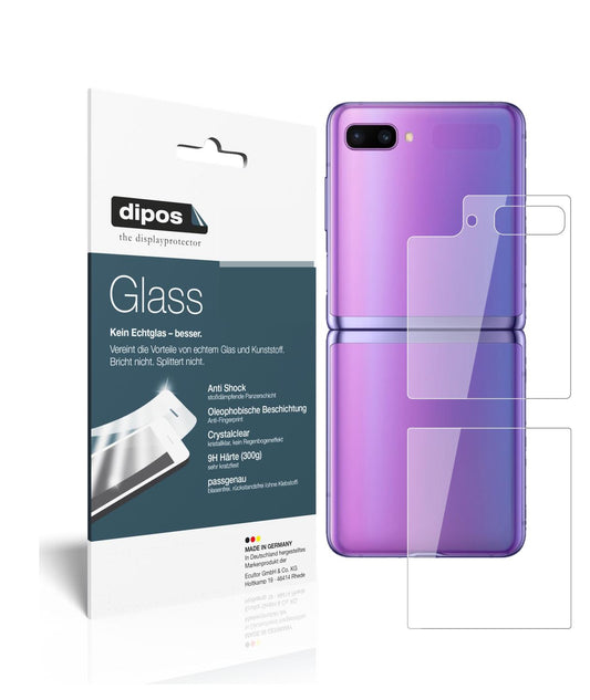 2x 9H Schutzfolie für Samsung Galaxy Z Flip Rückse (1)