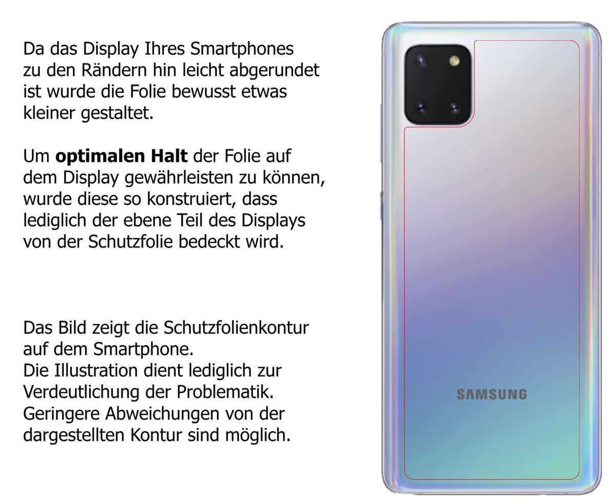 2x 9H Schutzfolie für Samsung Galaxy Note 10 Lite  (3)