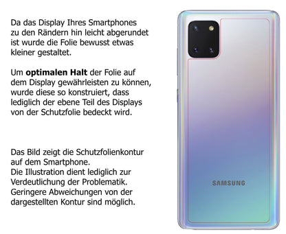 2x 9H Schutzfolie für Samsung Galaxy Note 10 Lite  (3)