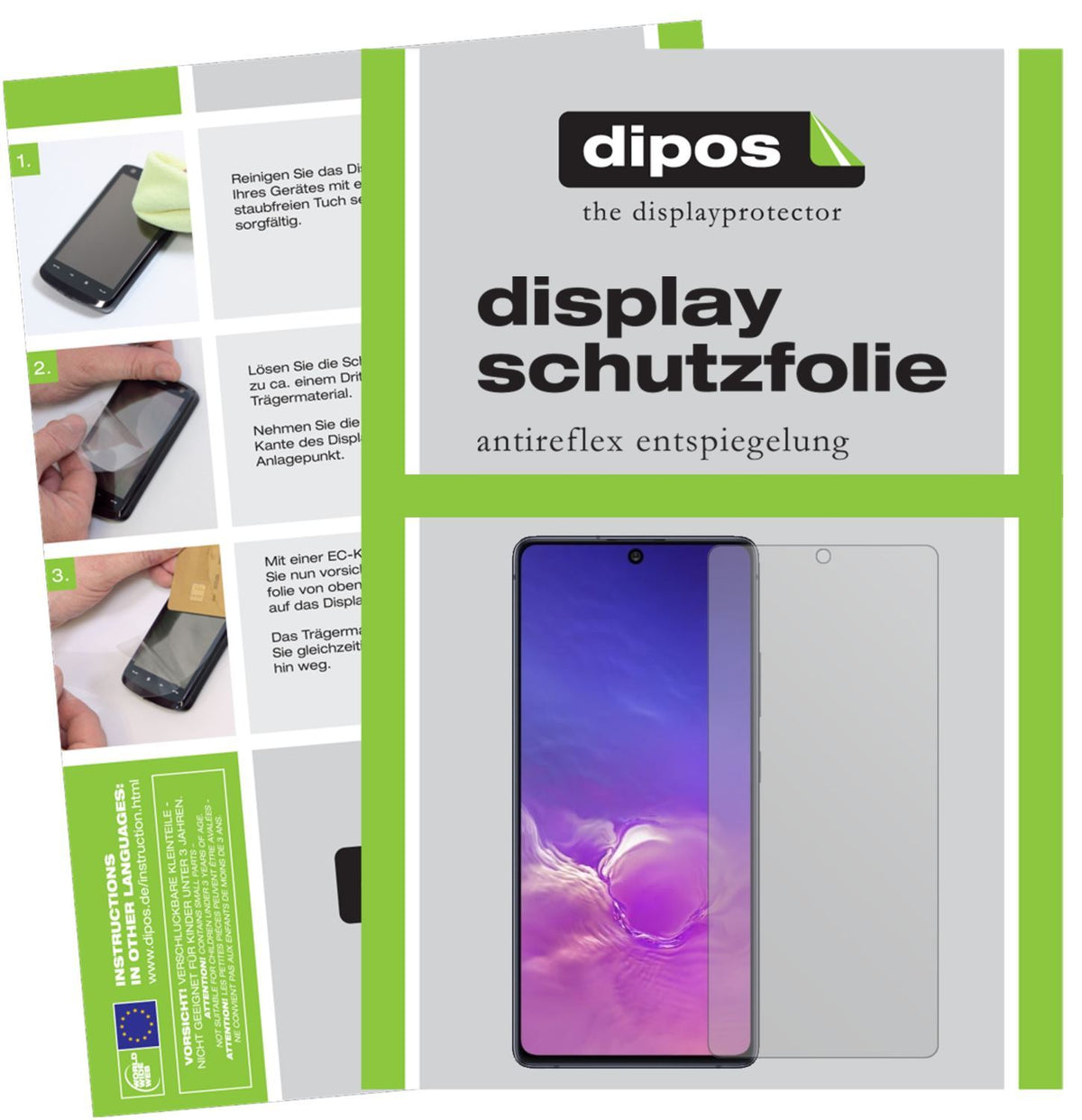 2x Schutzfolie matt für Samsung Galaxy S10 Lite Di (1)