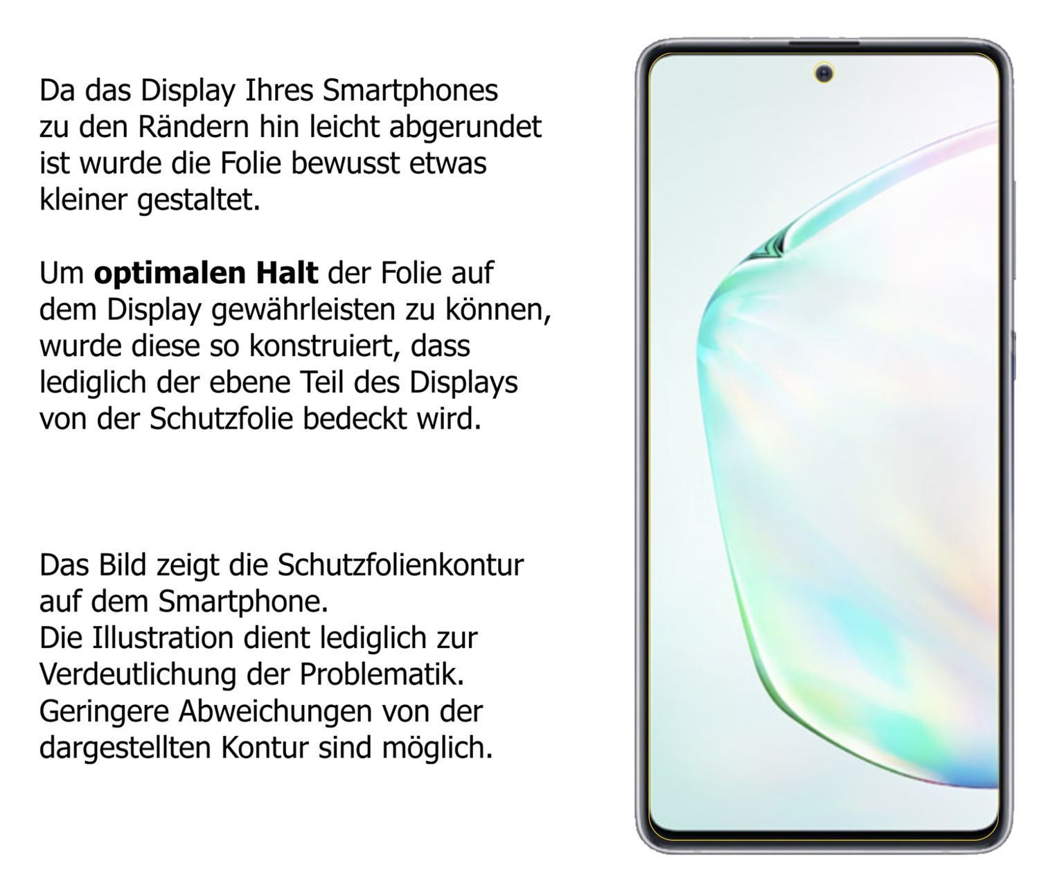 2x 9H Schutzfolie für Samsung Galaxy Note 10 Lite  (3)