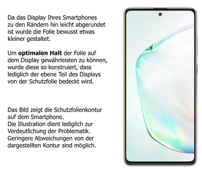 2x 9H Schutzfolie für Samsung Galaxy Note 10 Lite  (3)