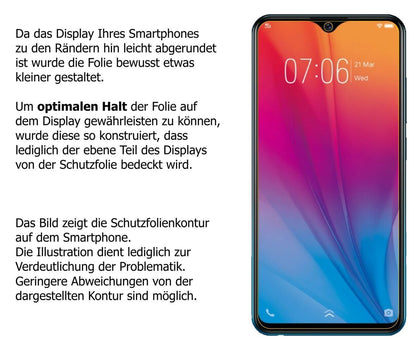 Blickschutzfolie für Vivo Y91C (2020) matt Schutzf (5)
