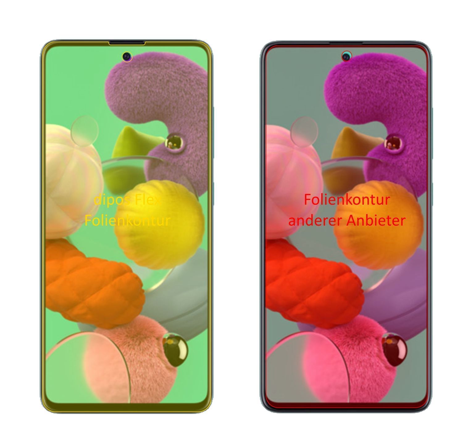 3x 3D Full Cover Schutzfolie für Samsung Galaxy A7 (2)