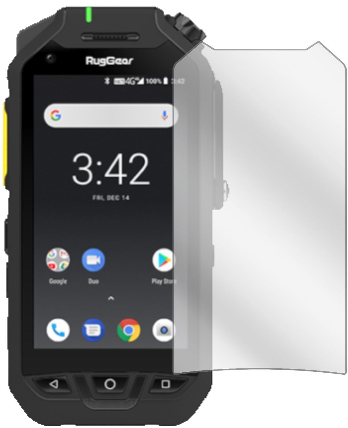 1x Schutzfolie klar für Ruggear RG725 Display-Schu (2)