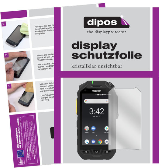 6x Schutzfolie klar für Ruggear RG725 Display-Schu (1)