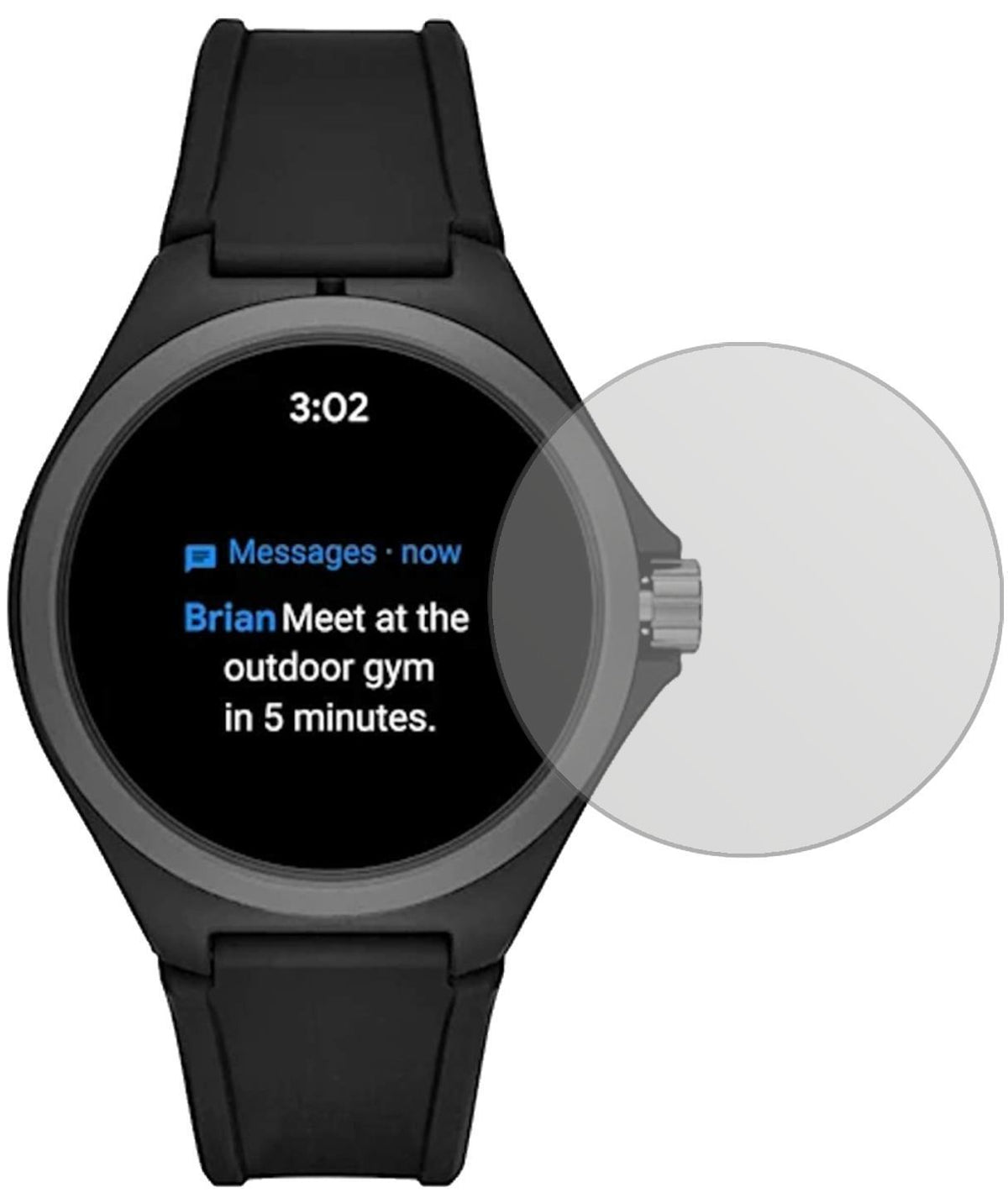 2x Schutzfolie matt für Puma PT9100 Smartwatch Dis (2)
