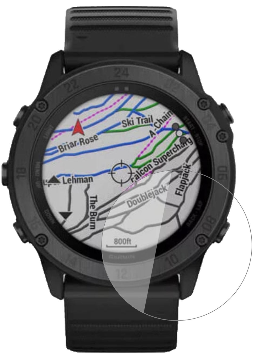 1x 9H Schutzfolie für Garmin tactix Delta Panzerfo (2)