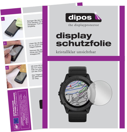 6x Schutzfolie klar für Garmin tactix Delta Displa (1)