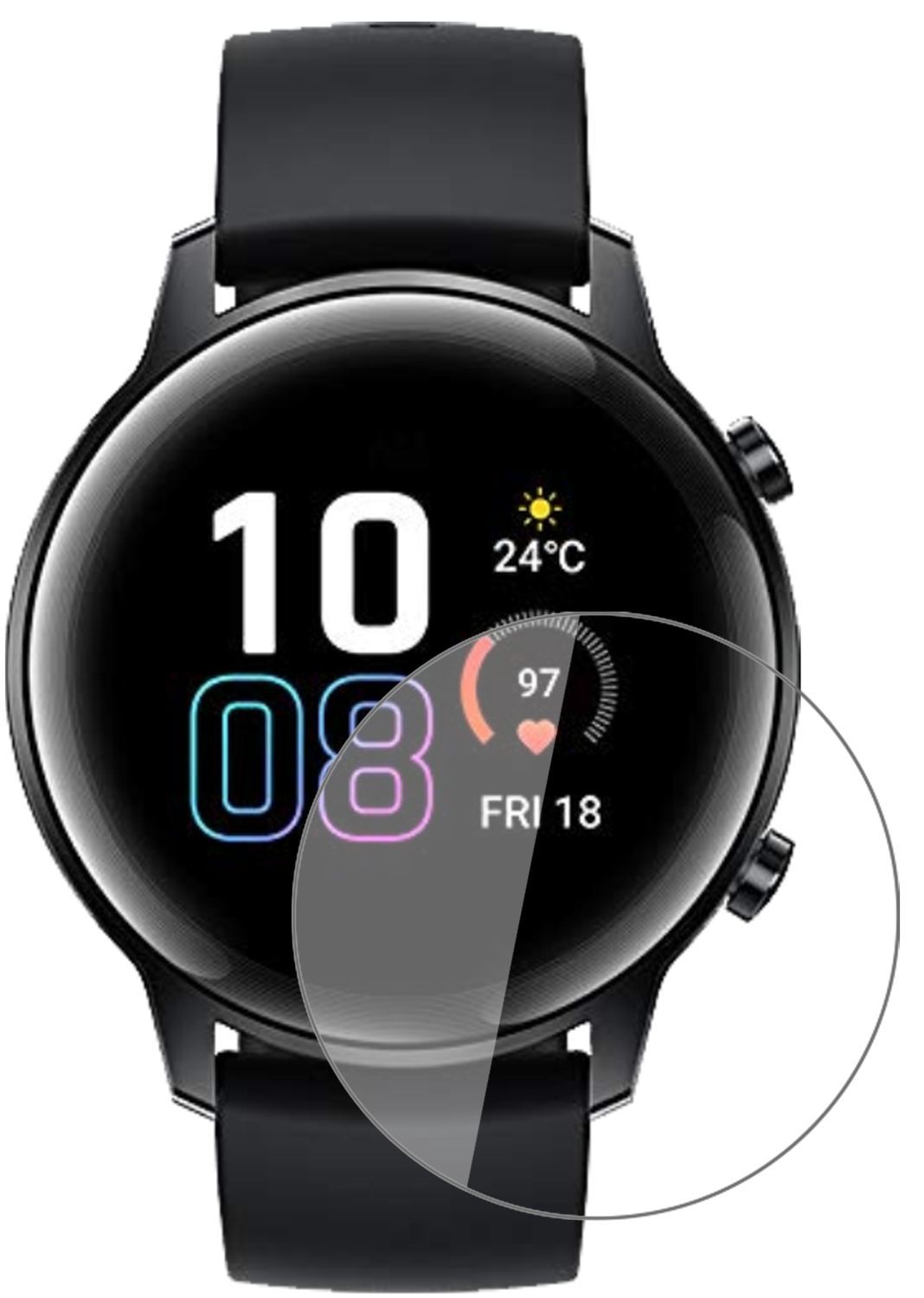 1x 9H Schutzfolie für Honor Magic Watch 2 42mm Pan (2)