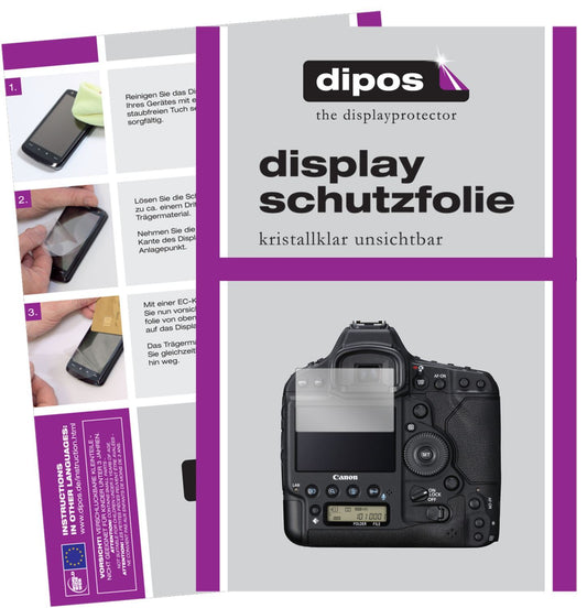 5x Schutzfolie klar für Canon EOS-1D X Mark III Di (1)