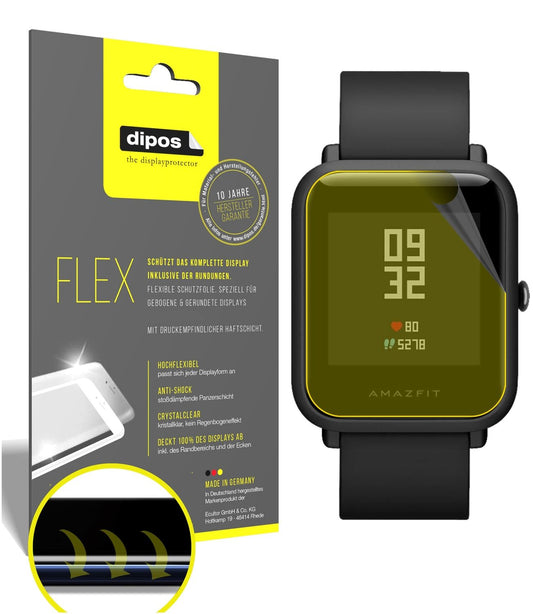2x 3D Full Cover Schutzfolie für Huami Amazfit Bip (1)