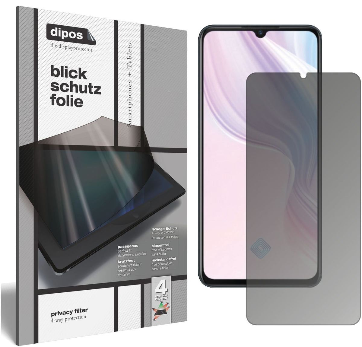 Blickschutzfolie für Vivo Y9s matt Schutzfolie Pri (1)