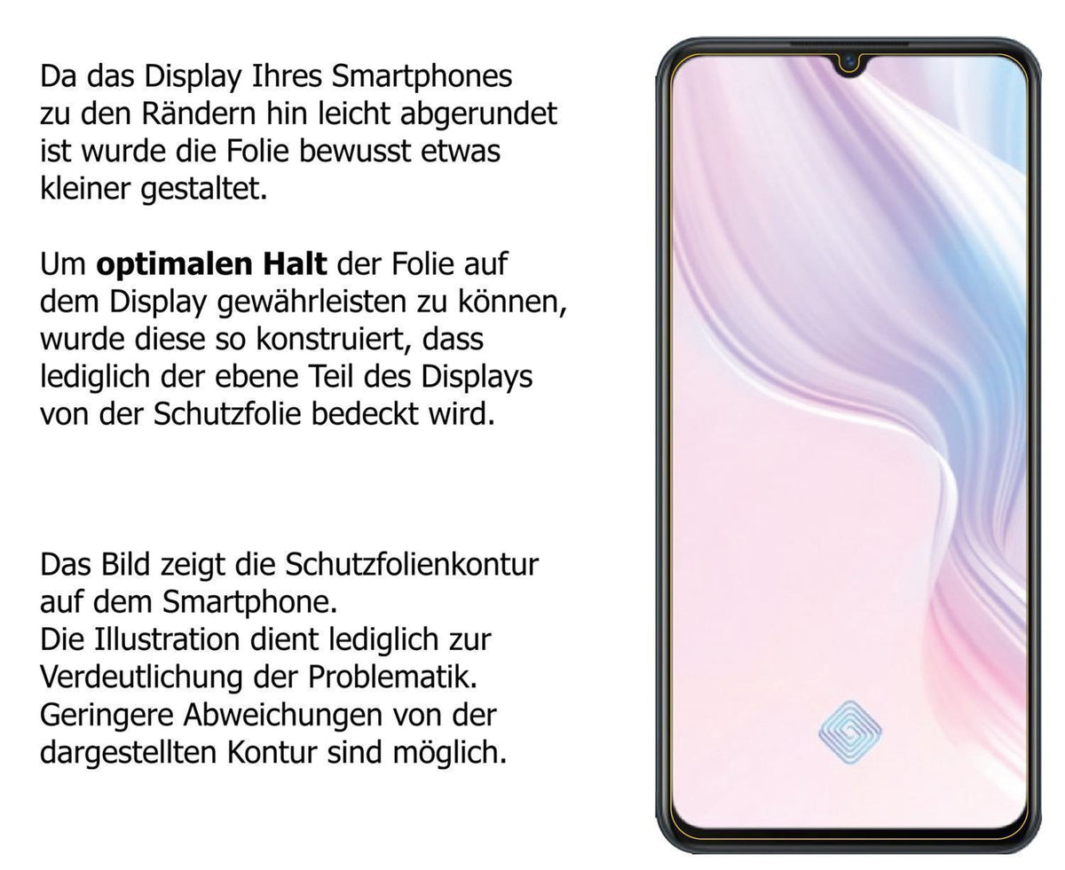Blickschutzfolie für Vivo Y9s matt Schutzfolie Pri (5)