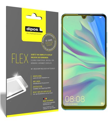 2x 3D Full Cover Schutzfolie für Huawei P30 Lite ( (1)