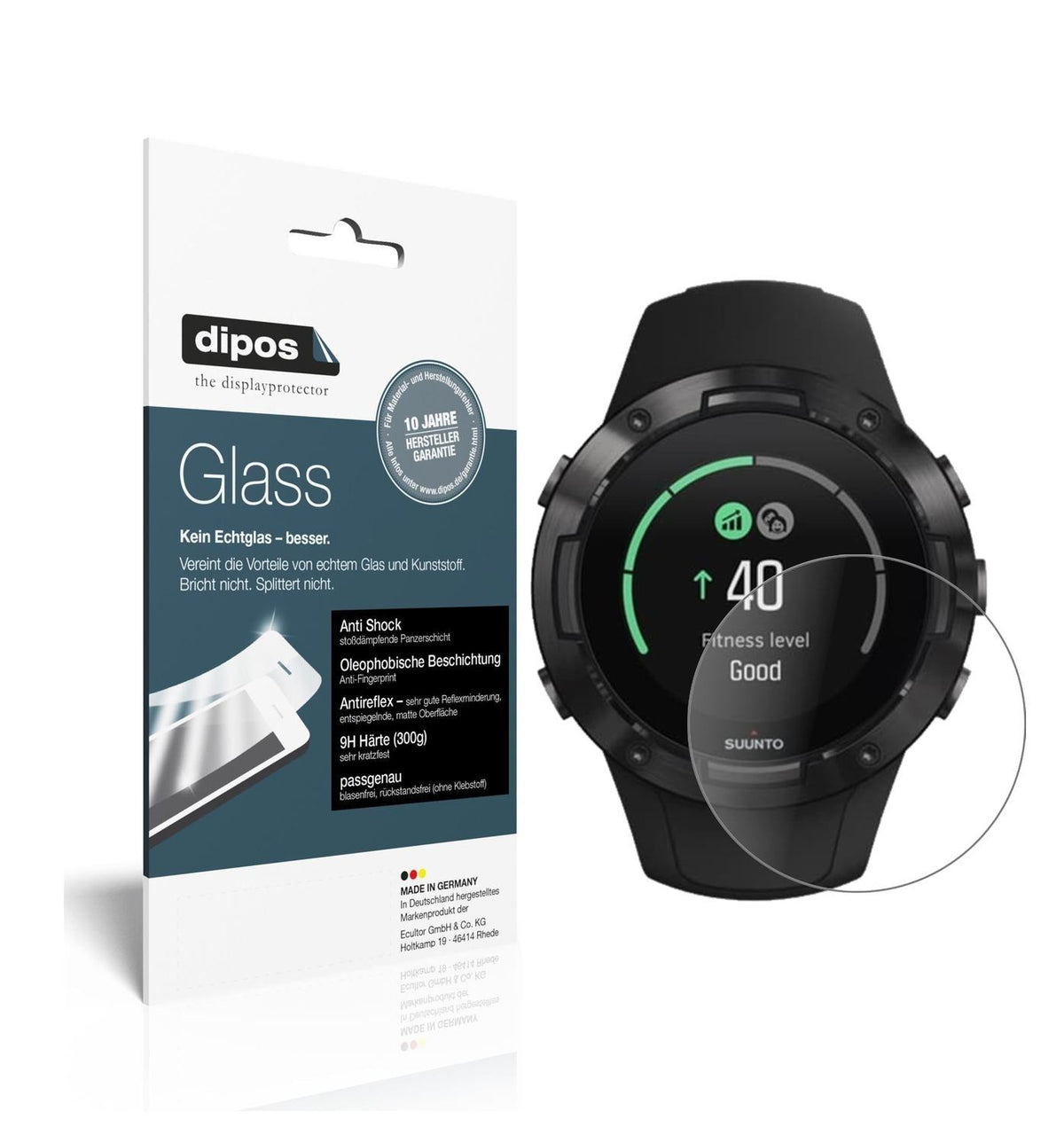 1x 9H Schutzfolie matt für Suunto 5 Panzerfolie (1)