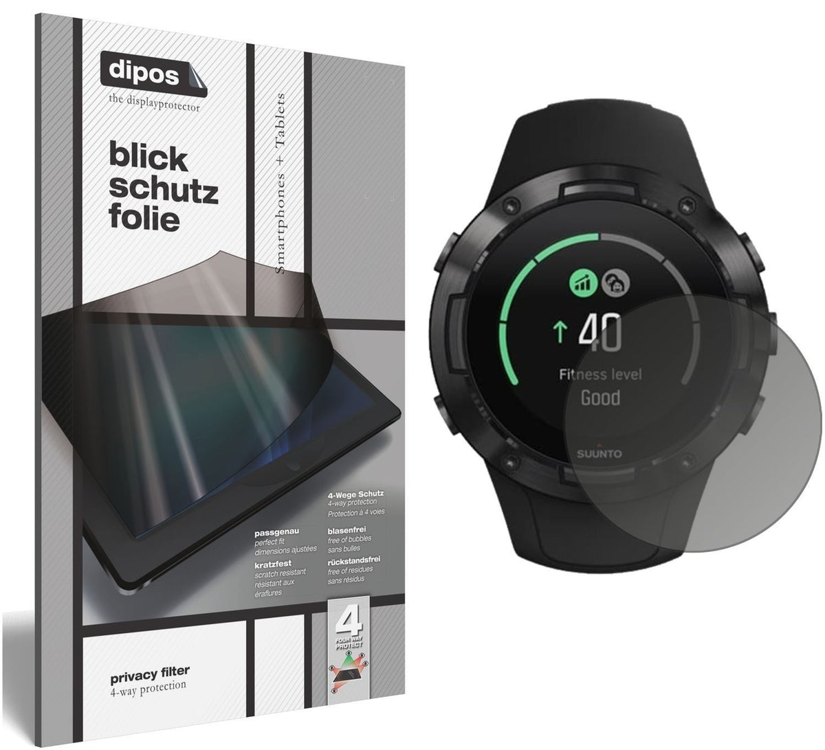 Blickschutzfolie für Suunto 5 matt Schutzfolie Pri (1)