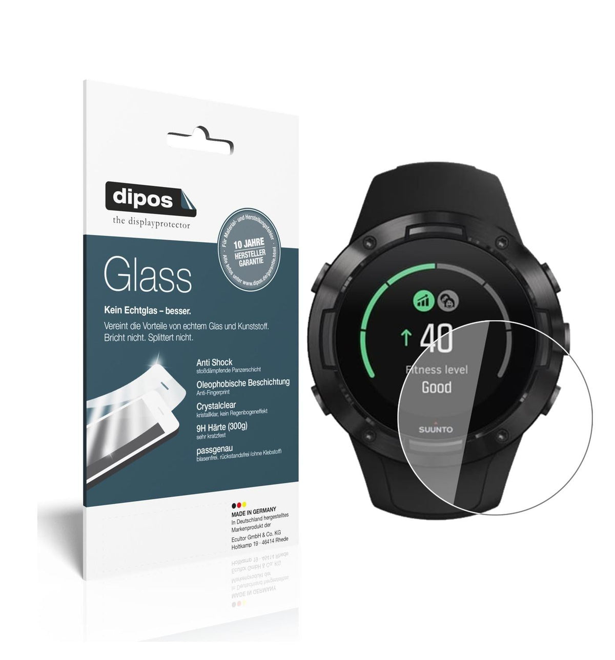 2x 9H Schutzfolie für Suunto 5 Panzerfolie (1)