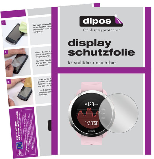 2x Schutzfolie klar für Suunto 3 Fitness Display-S (1)