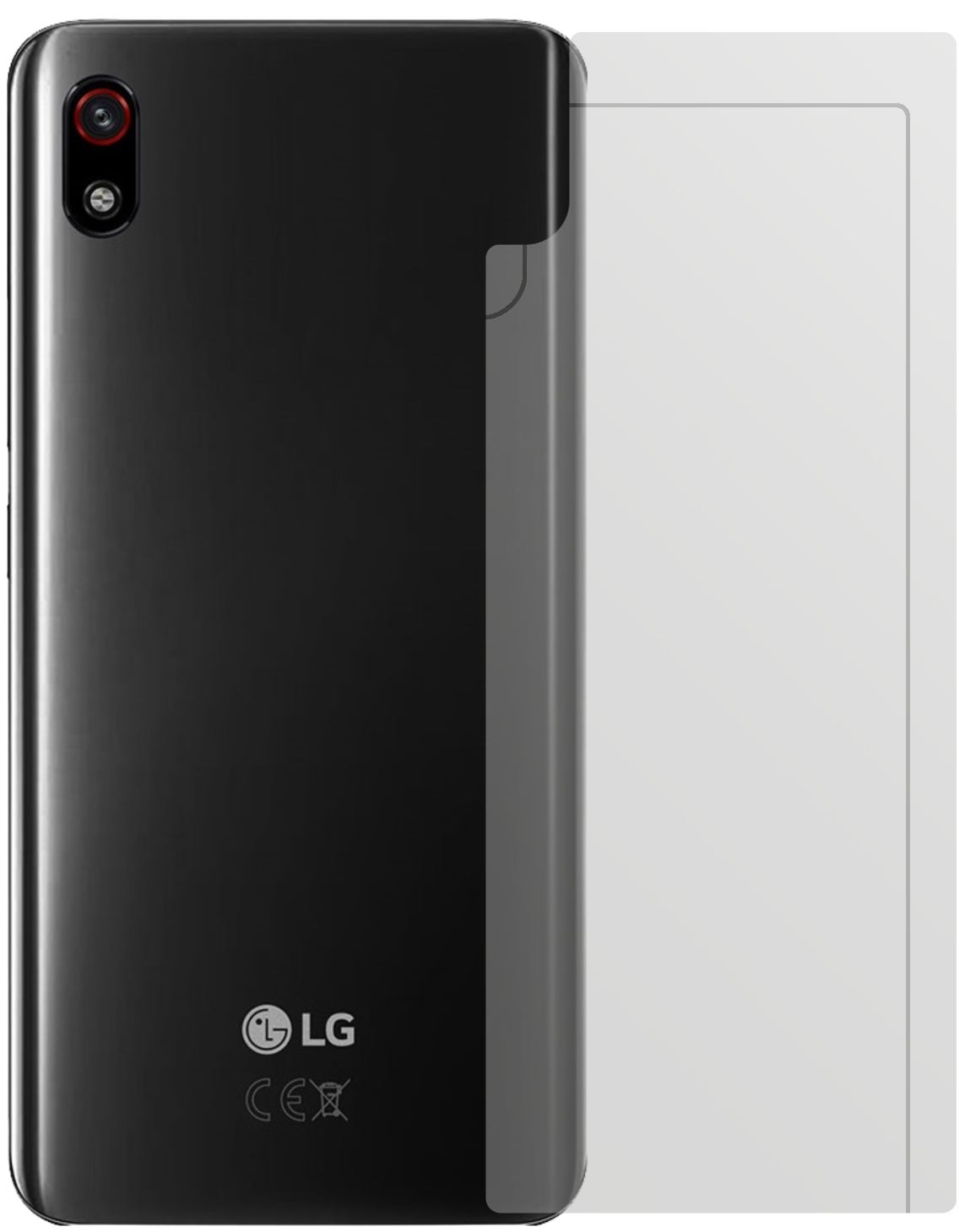 2x Schutzfolie matt für LG W10 Alpha Rückseite Dis (2)