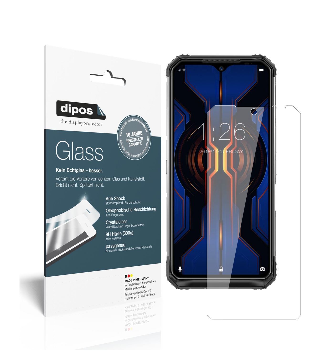 1x 9H Schutzfolie für Doogee S95 Pro Panzerfolie (1)