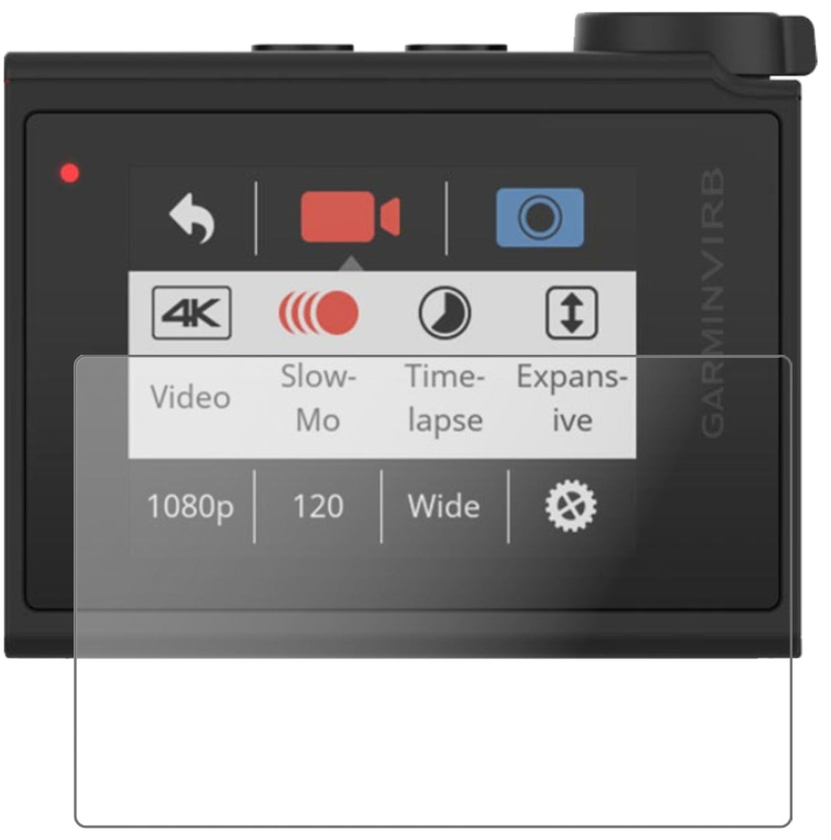 1x 9H Schutzfolie matt für Garmin Virb Ultra 30 Pa (2)