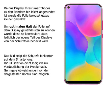 1x 9H Schutzfolie matt für Honor Play 3 Panzerfoli (3)