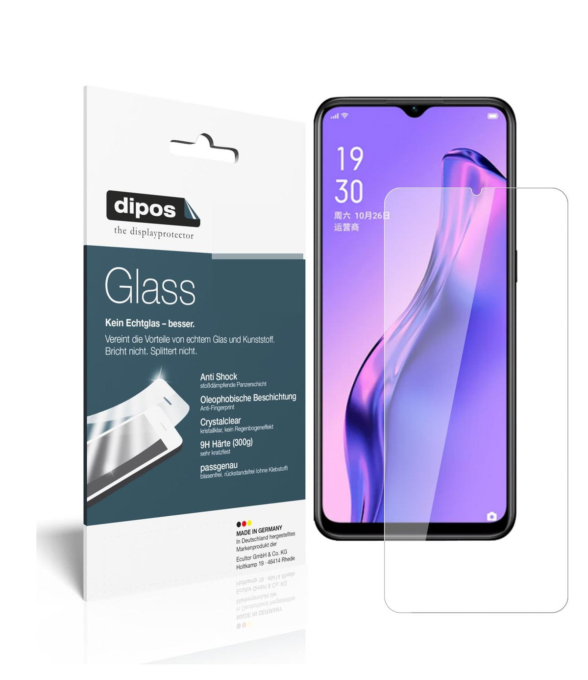 2x 9H Schutzfolie für Oppo A8 Panzerfolie (1)