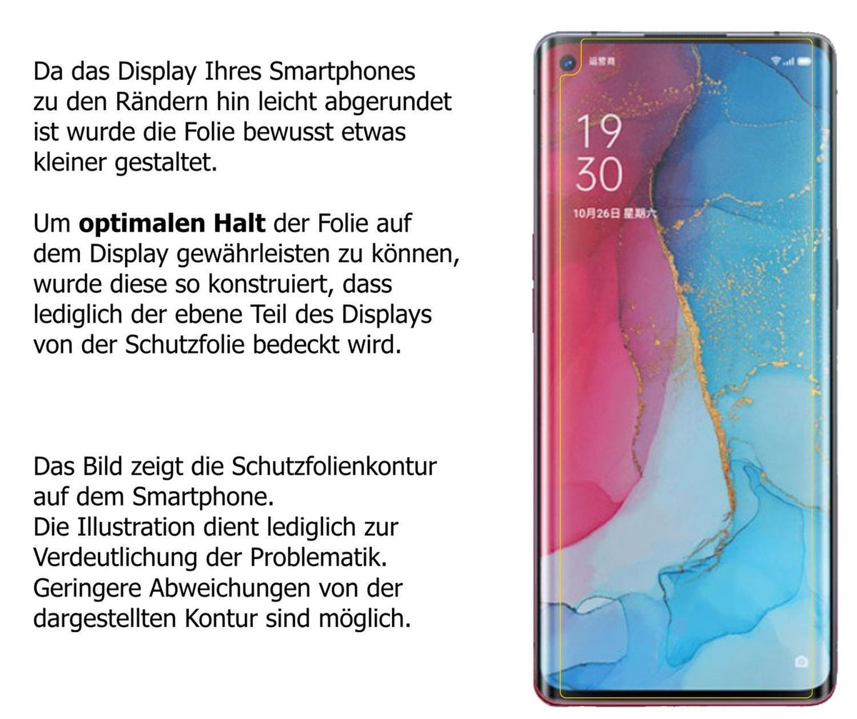 Blickschutzfolie für Oppo Reno3 Pro 5G matt Schutz (5)