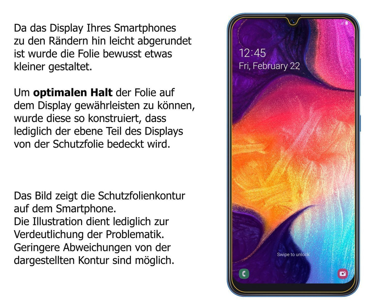 2x 9H Schutzfolie für Samsung Galaxy A50s Panzerfo (3)