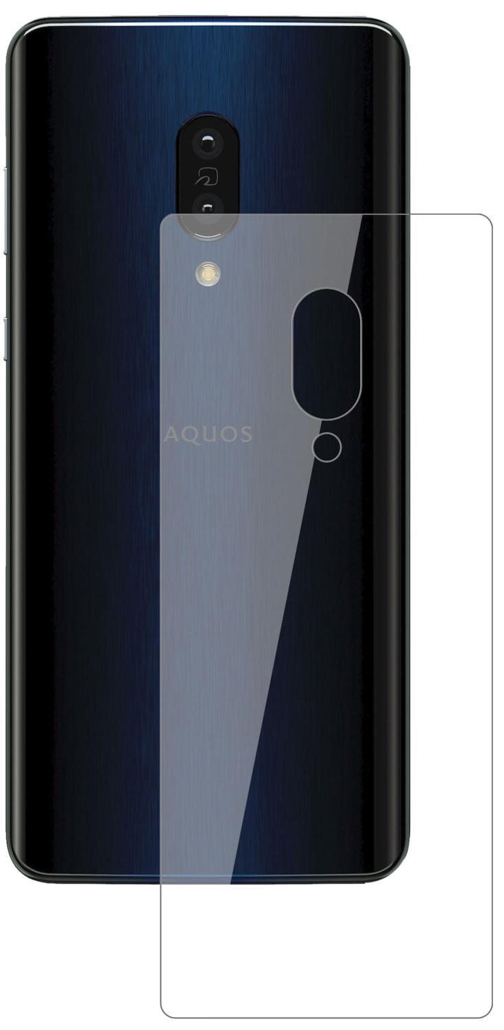 1x 9H Schutzfolie für Sharp Aquos Zero 2 Rückseite (2)
