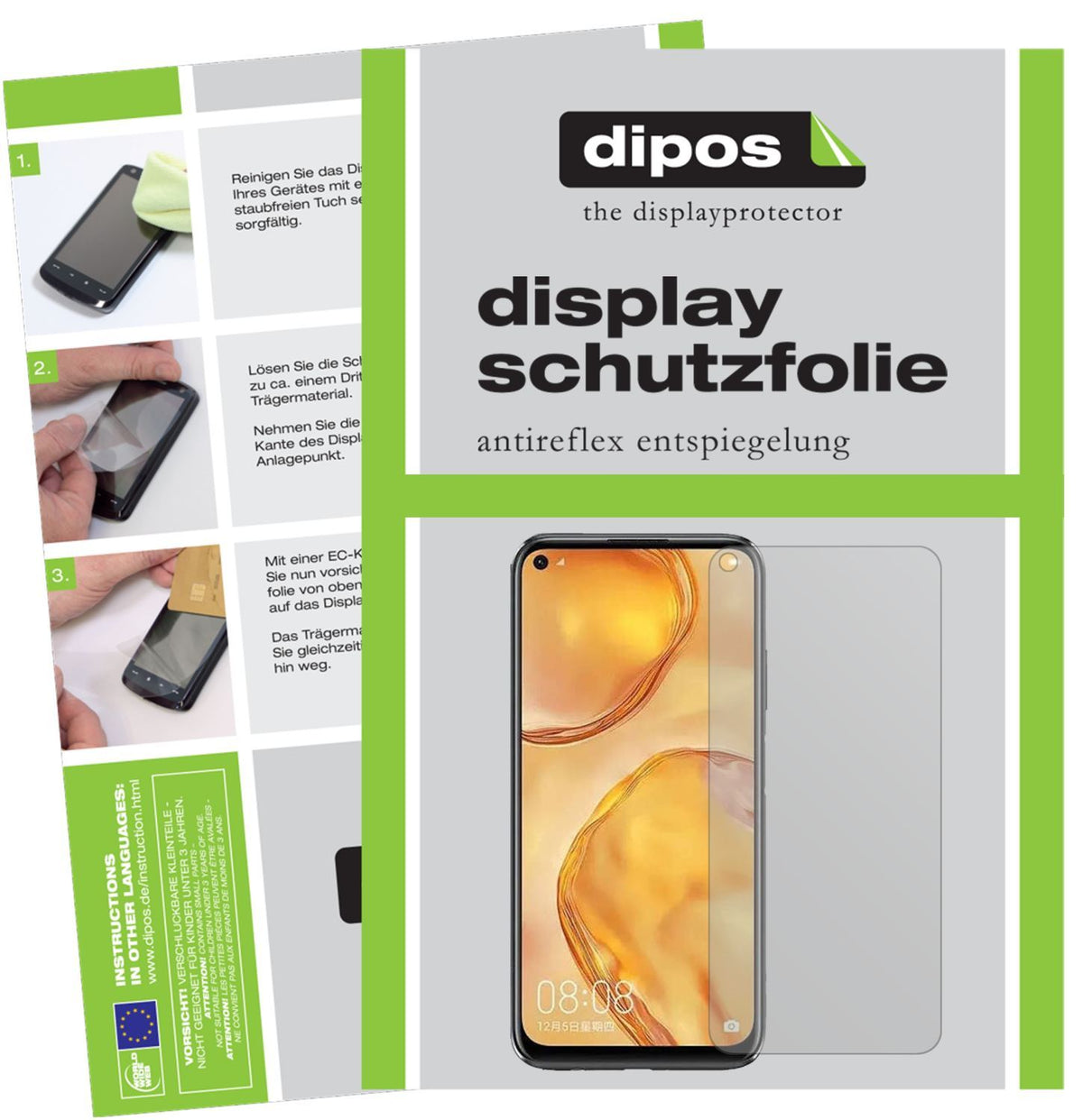 5x Schutzfolie matt für Huawei nova 6 SE Display-S (1)