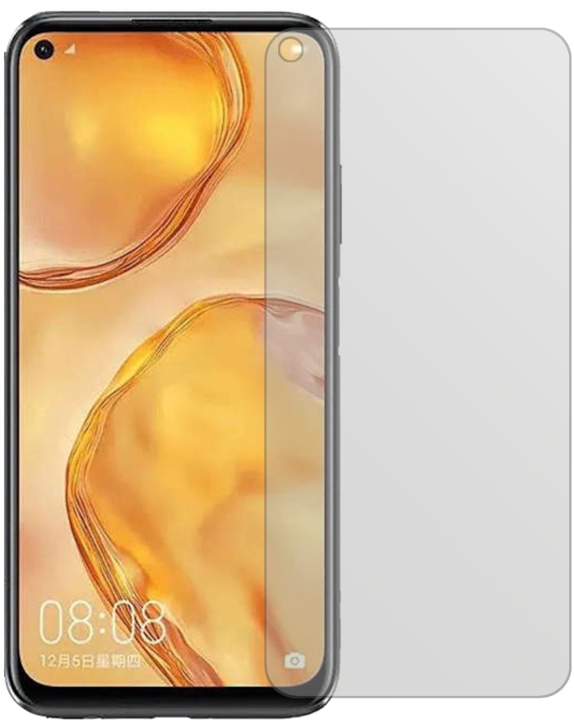 5x Schutzfolie matt für Huawei nova 6 SE Display-S (2)