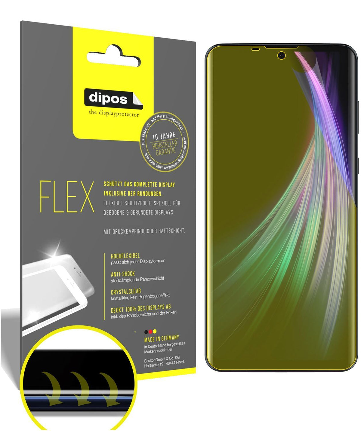 2x 3D Full Cover Schutzfolie für Sharp Aquos Zero  (1)