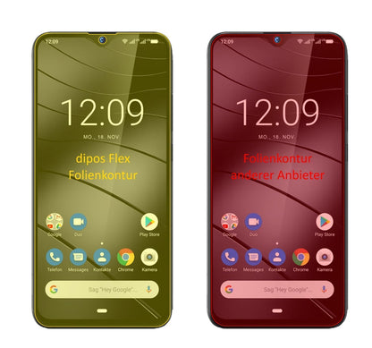2x 3D Full Cover Schutzfolie für Gigaset GS290 (2)
