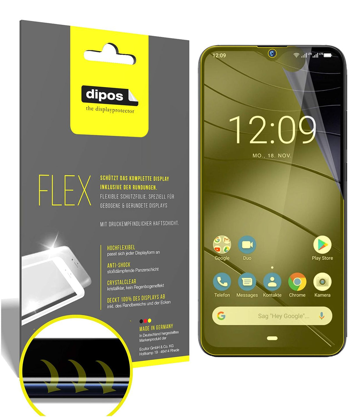 3x 3D Full Cover Schutzfolie für Gigaset GS290 (1)