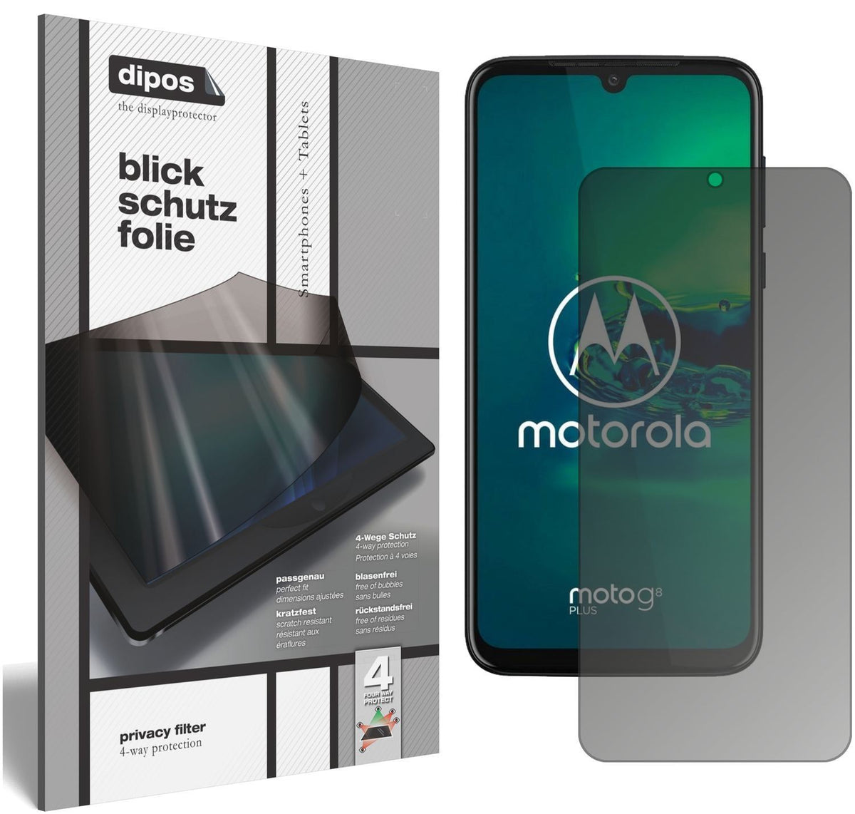 Blickschutzfolie für Motorola Moto G8 Plus matt Sc (1)