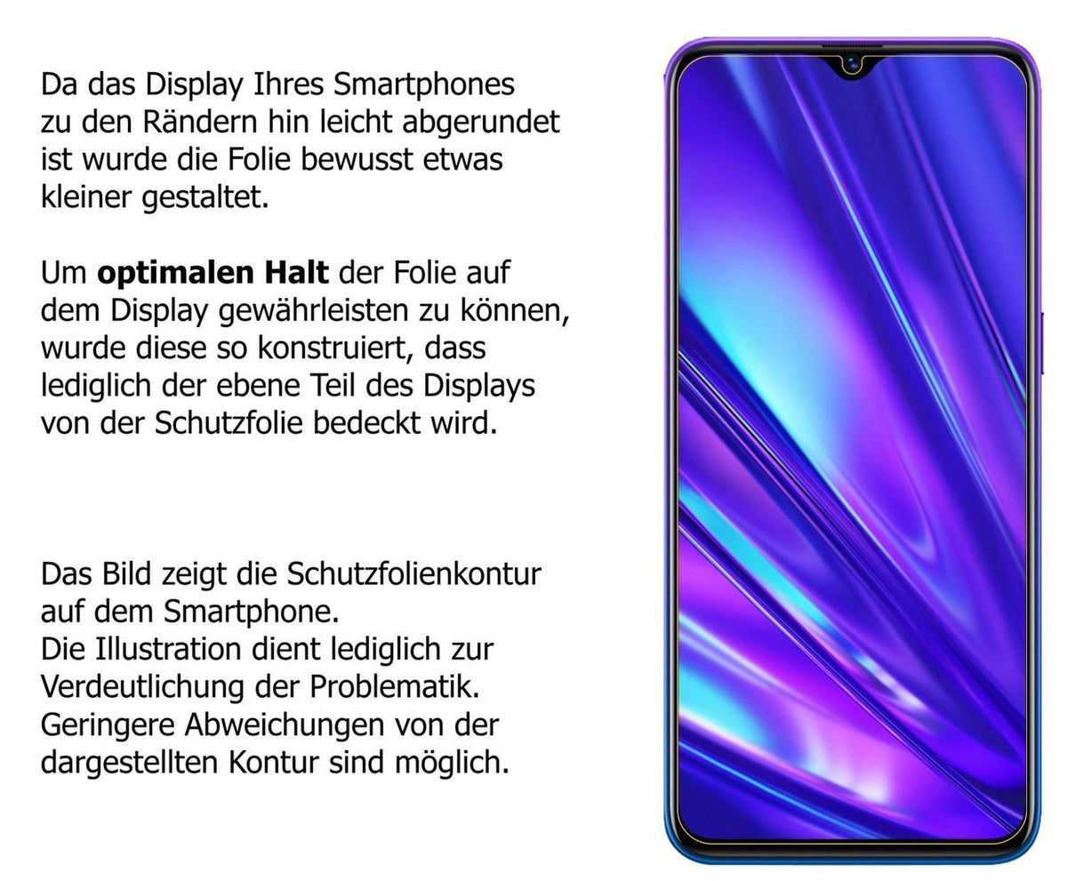 1x Schutzfolie klar für Oppo Realme Q Display-Schu (5)