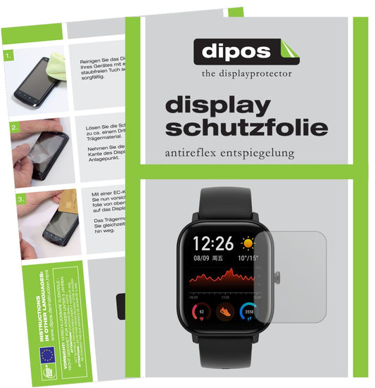 6x Schutzfolie matt für Huami Amazfit GTS Display- (1)