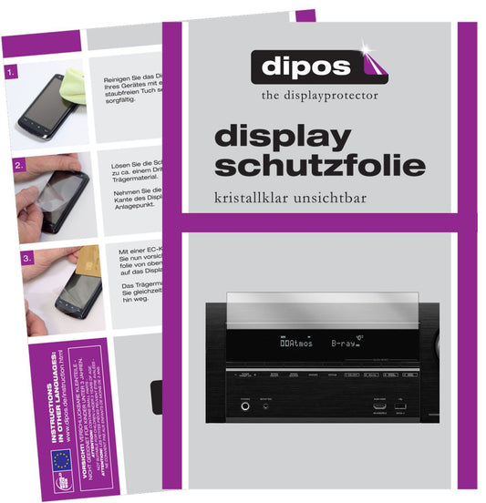 1x Schutzfolie klar für Denon AVR-X3600H Display-S (1)