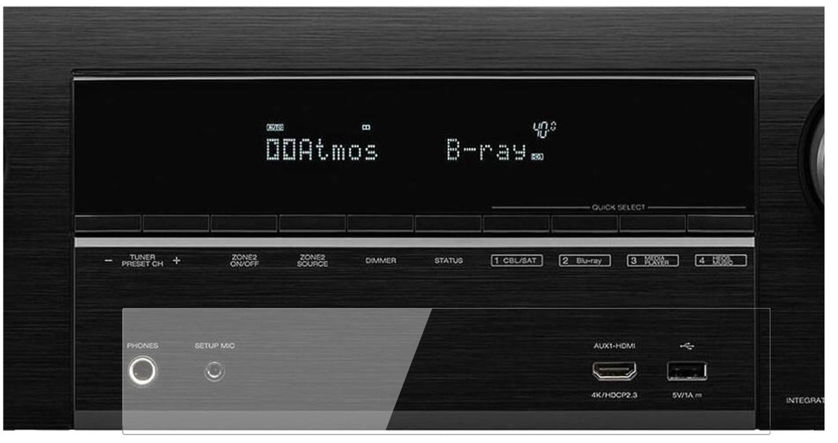 2x 9H Schutzfolie für Denon AVR-X3600H Panzerfolie (2)