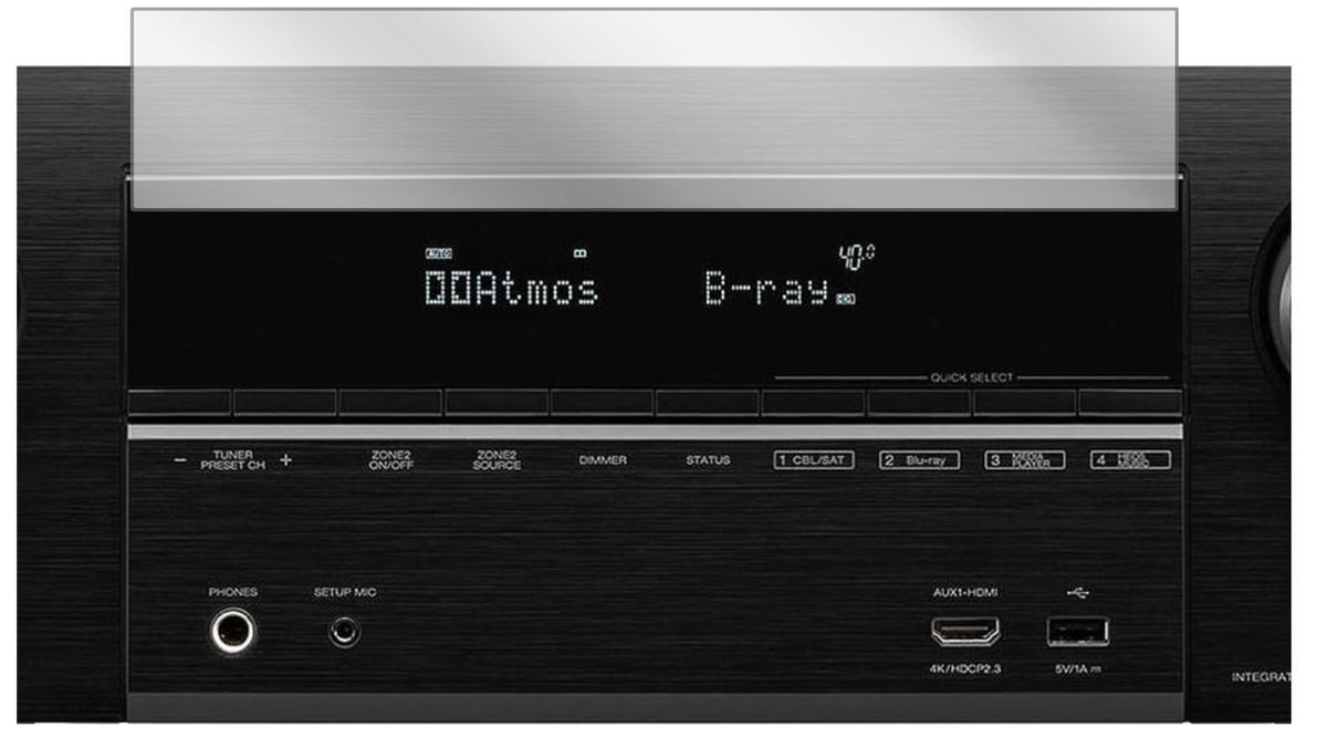 2x Schutzfolie klar für Denon AVR-X3600H Display-S (2)