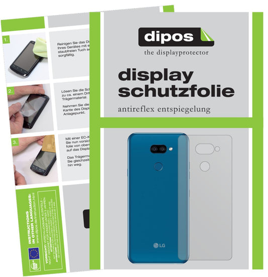 1x Schutzfolie matt für LG K40s Rückseite Display- (1)